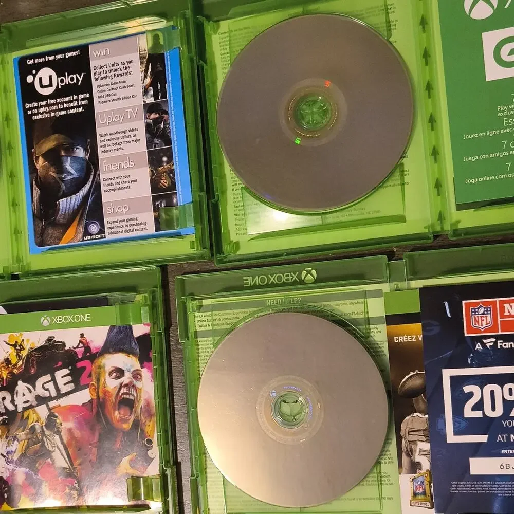 Xbox One 11-Game Lot w/ Cases: NBA 2K21 GTA V Madden FIFA Fallout 4 + More